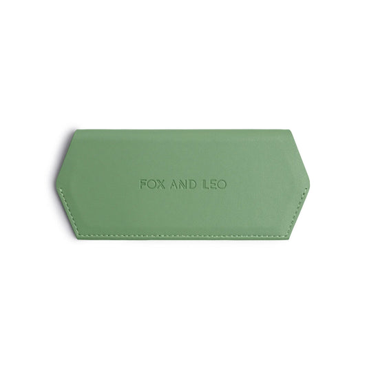 FOX AND LEO GLASSES CASE - SAGE