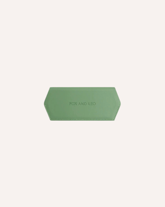 FOX AND LEO GLASSES CASE - SAGE
