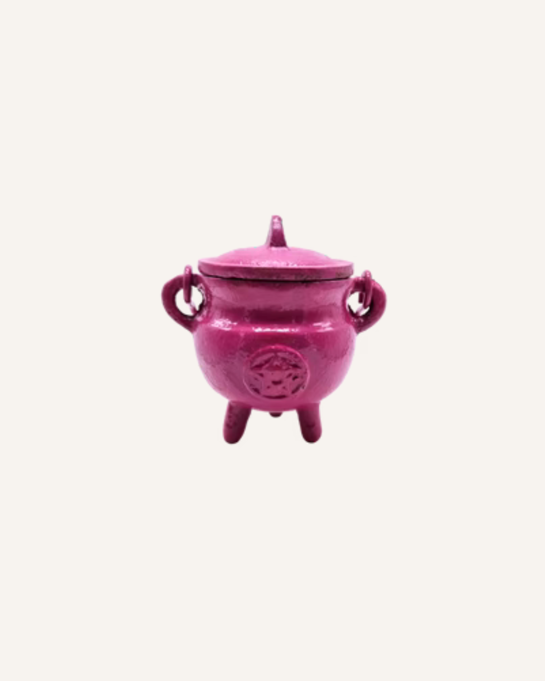 CAST IRON CAULDRON - SMALL - PINK