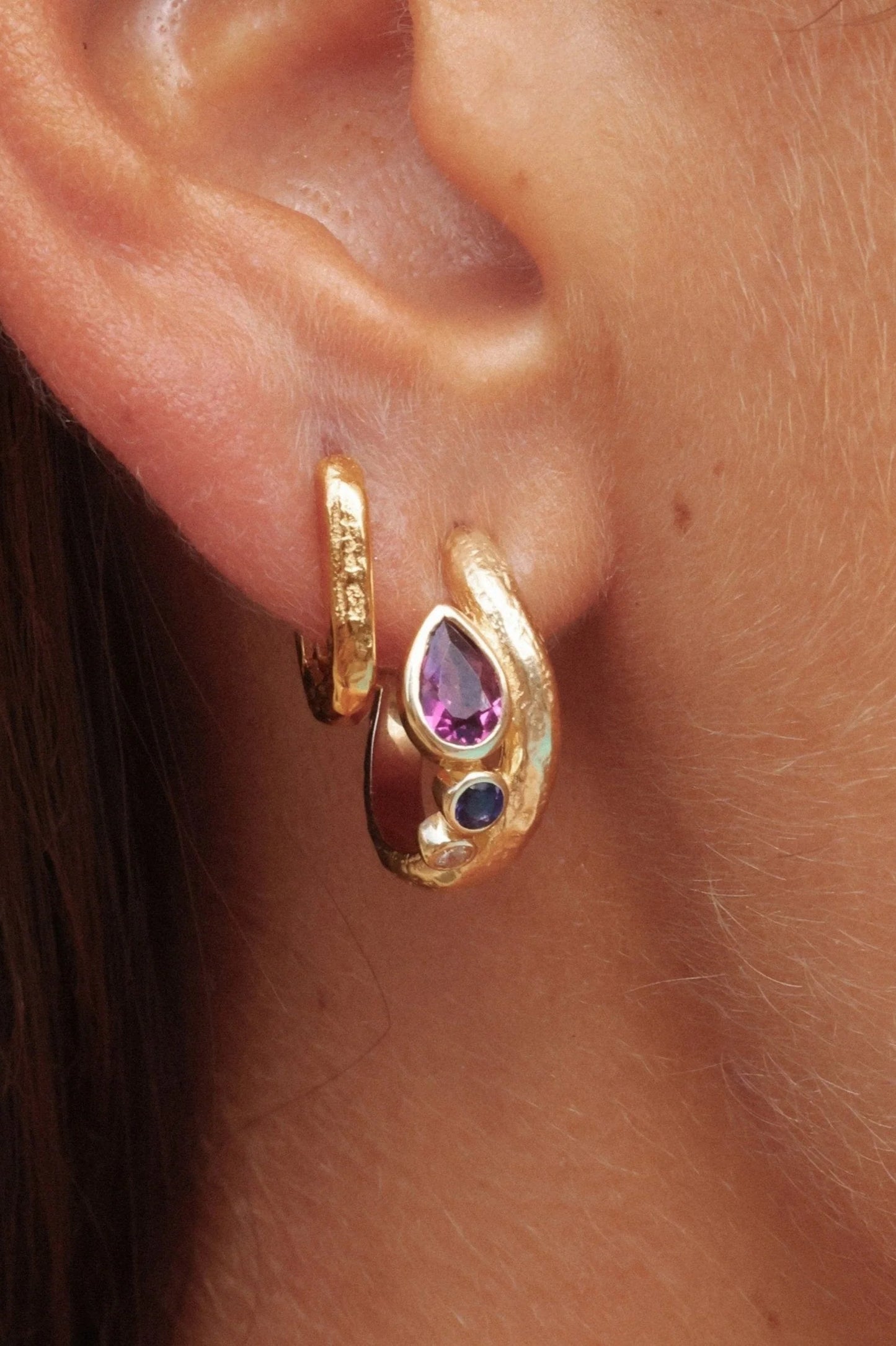 TONY MAY - EARRINGS - SORRENTO HOOPS - GOLD