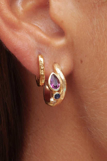 TONY MAY - EARRINGS - SORRENTO HOOPS - GOLD