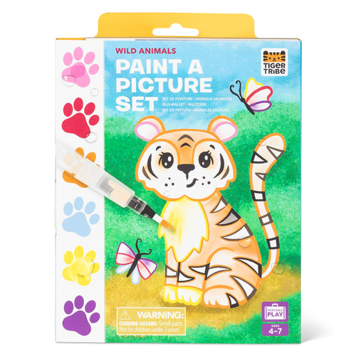 TIGERTRIBE -  PAINT A PICTURE SET - WILD ANIMALS