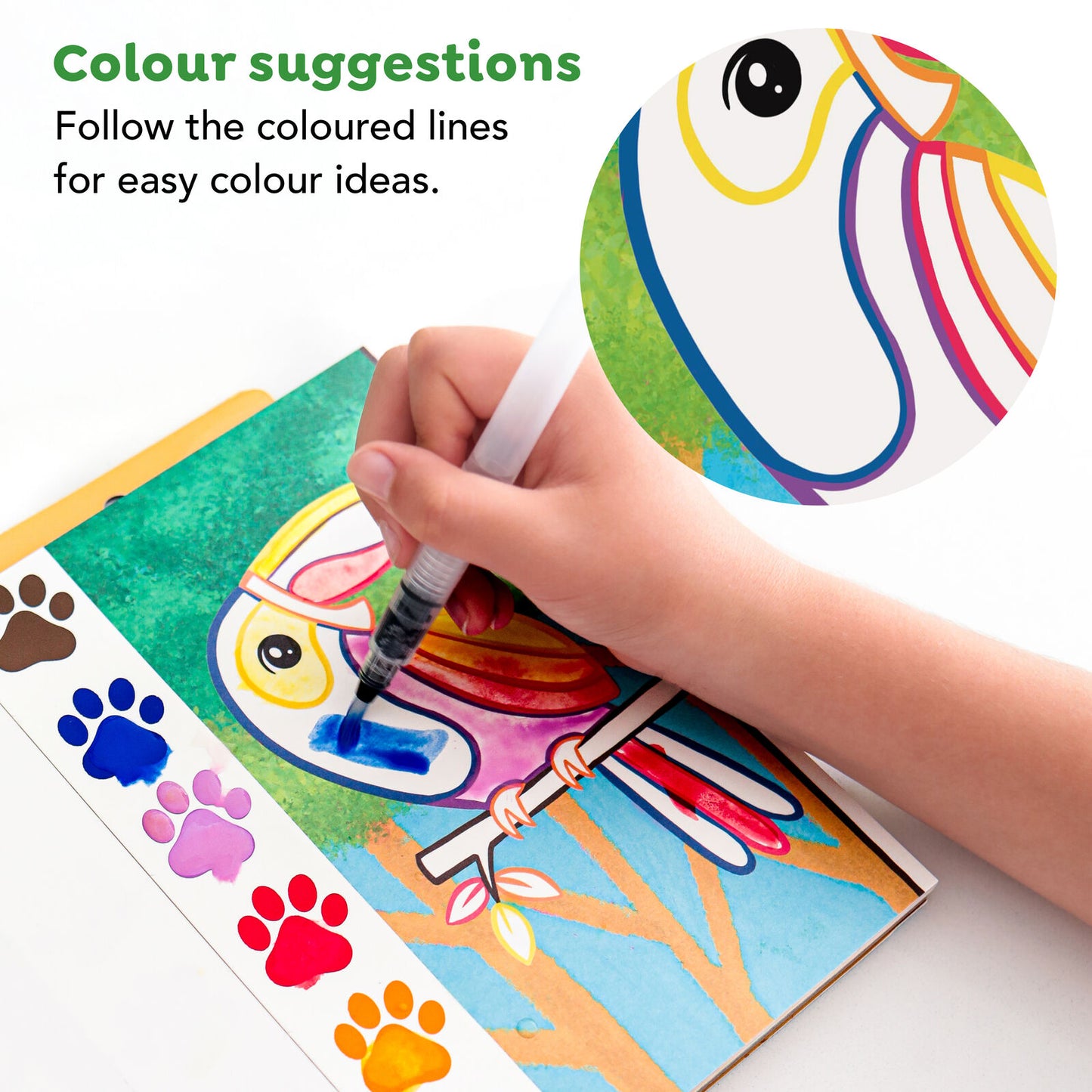 TIGERTRIBE -  PAINT A PICTURE SET - WILD ANIMALS