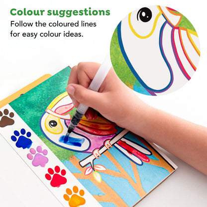 TIGERTRIBE -  PAINT A PICTURE SET - WILD ANIMALS