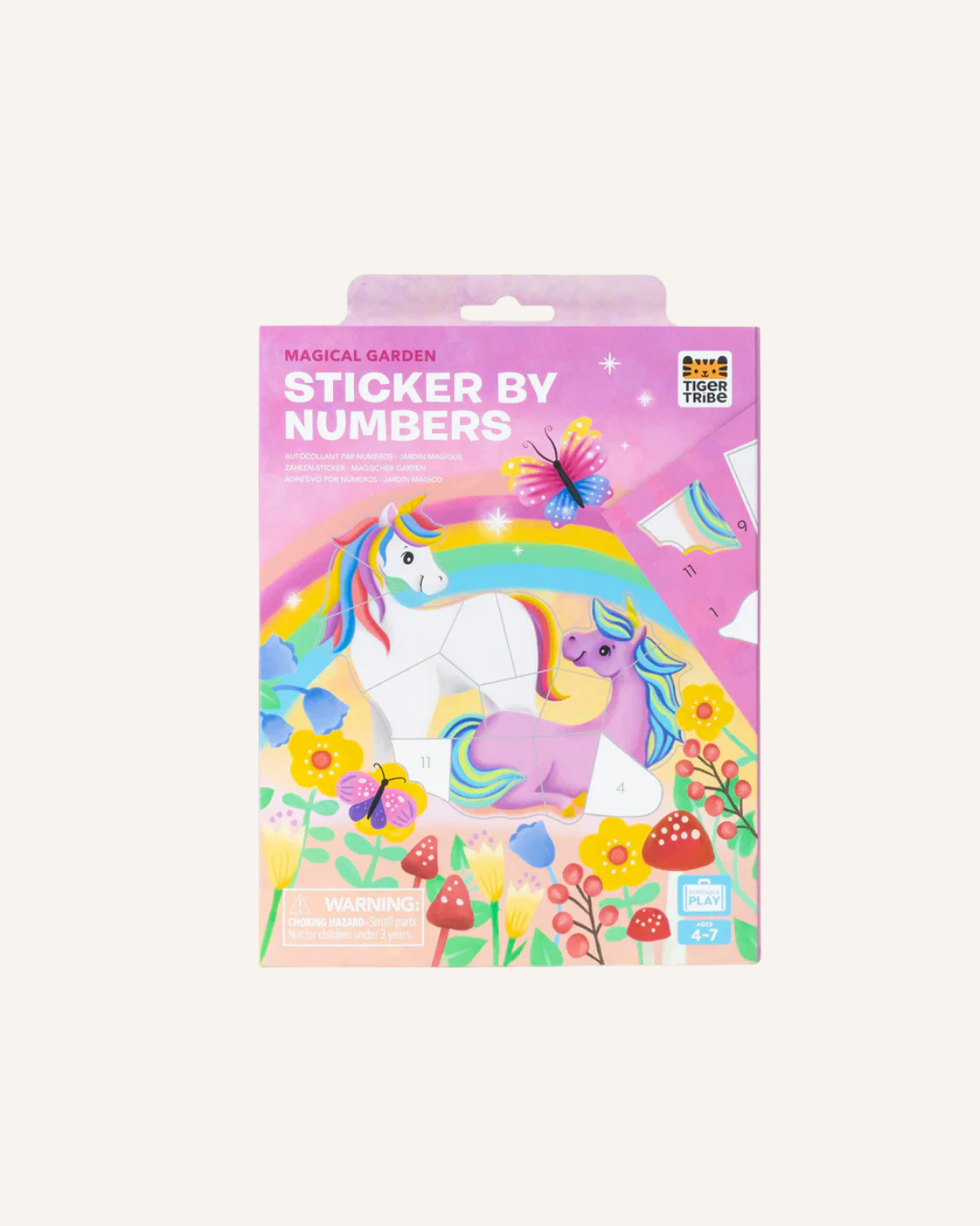 TIGERTRIBE STICKER BY NUMBERS - MAGICAL GARDEN
