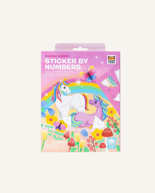 TIGERTRIBE STICKER BY NUMBERS - MAGICAL GARDEN