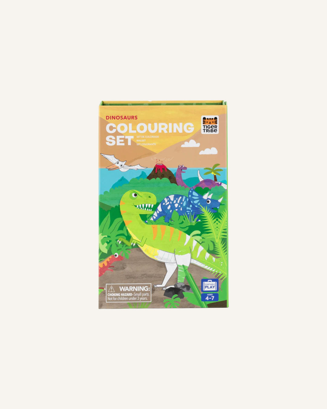 TIGERTRIBE - COLOURING SET - DINOSAURS