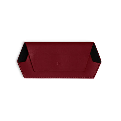 FOX AND LEO GLASSES CASE - BURGUNDY