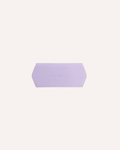FOX AND LEO GLASSES CASE - LILAC