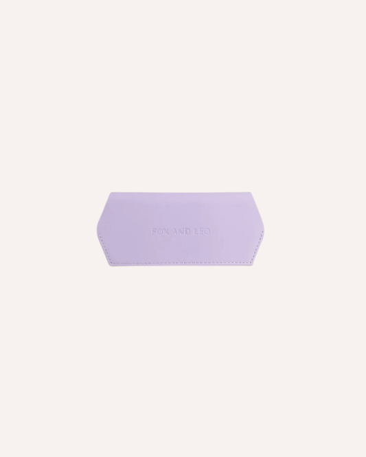 FOX AND LEO GLASSES CASE - LILAC