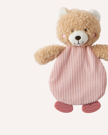 JIGGLE & GIGGLE - TEDDY BEAR CRINKLE TOY - PINK