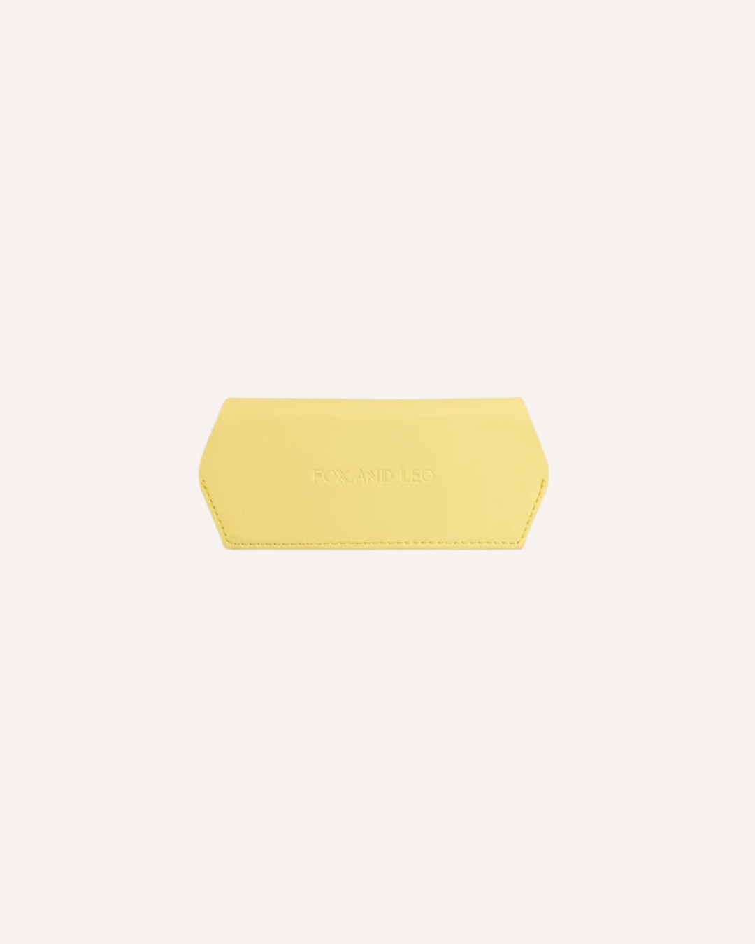 FOX AND LEO GLASSES CASE - YELLOW