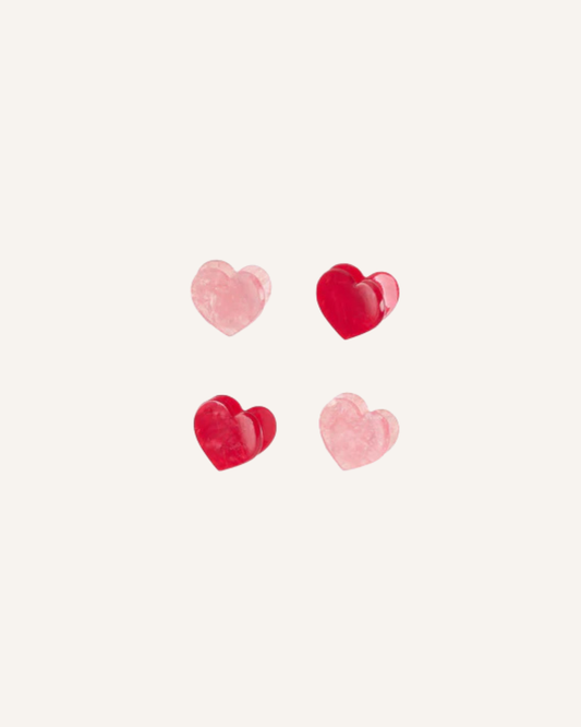ROCKAHULA - LOVE HEART CLAW CLIP 4 PACK