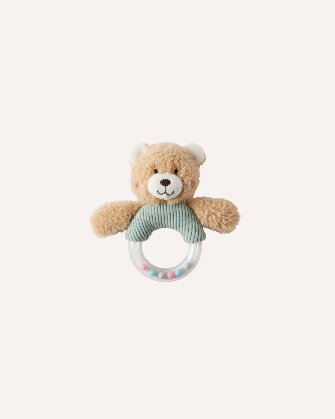 JIGGLE & GIGGLE - TEDDY BEAR RATTLE - BLUE
