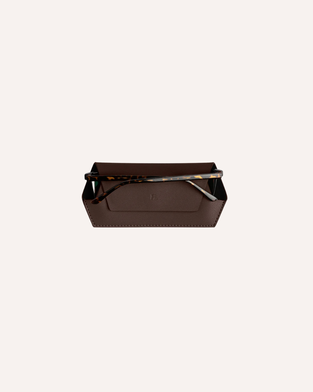 FOX AND LEO GLASSES CASE - CHOCOLATE