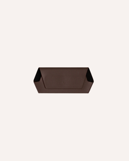 FOX AND LEO GLASSES CASE - CHOCOLATE
