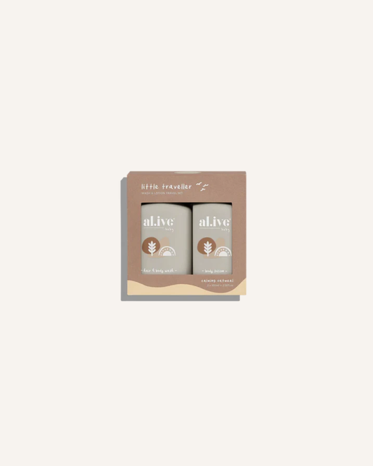 AL.IVE BABY LITTLE TRAVELLER - WASH & LOTION TRAVEL SET