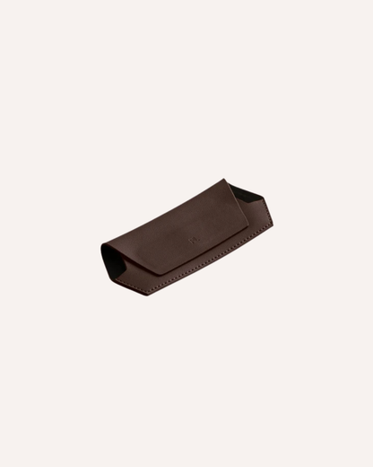 FOX AND LEO GLASSES CASE - CHOCOLATE