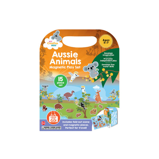 MY CREATIVE BOX - MAGNETIC PLAY SET - AUSSIE ANIMALS