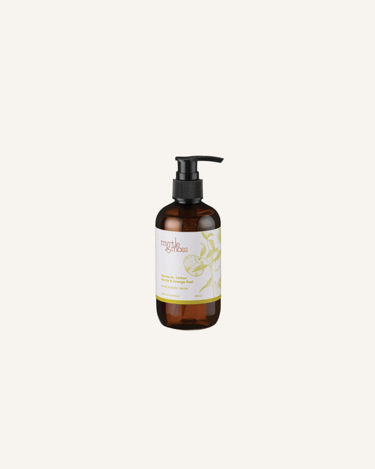 MYRTLE & MOSS - HAND & BODY WASH 250ML - MANDARIN, LEMON MYRTLE & ORANGE PEEL