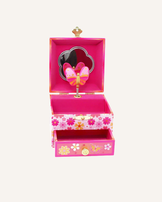PINK POPPY - MUSICAL JEWELLERY BOX - SMALL - VIBRANT VACATION