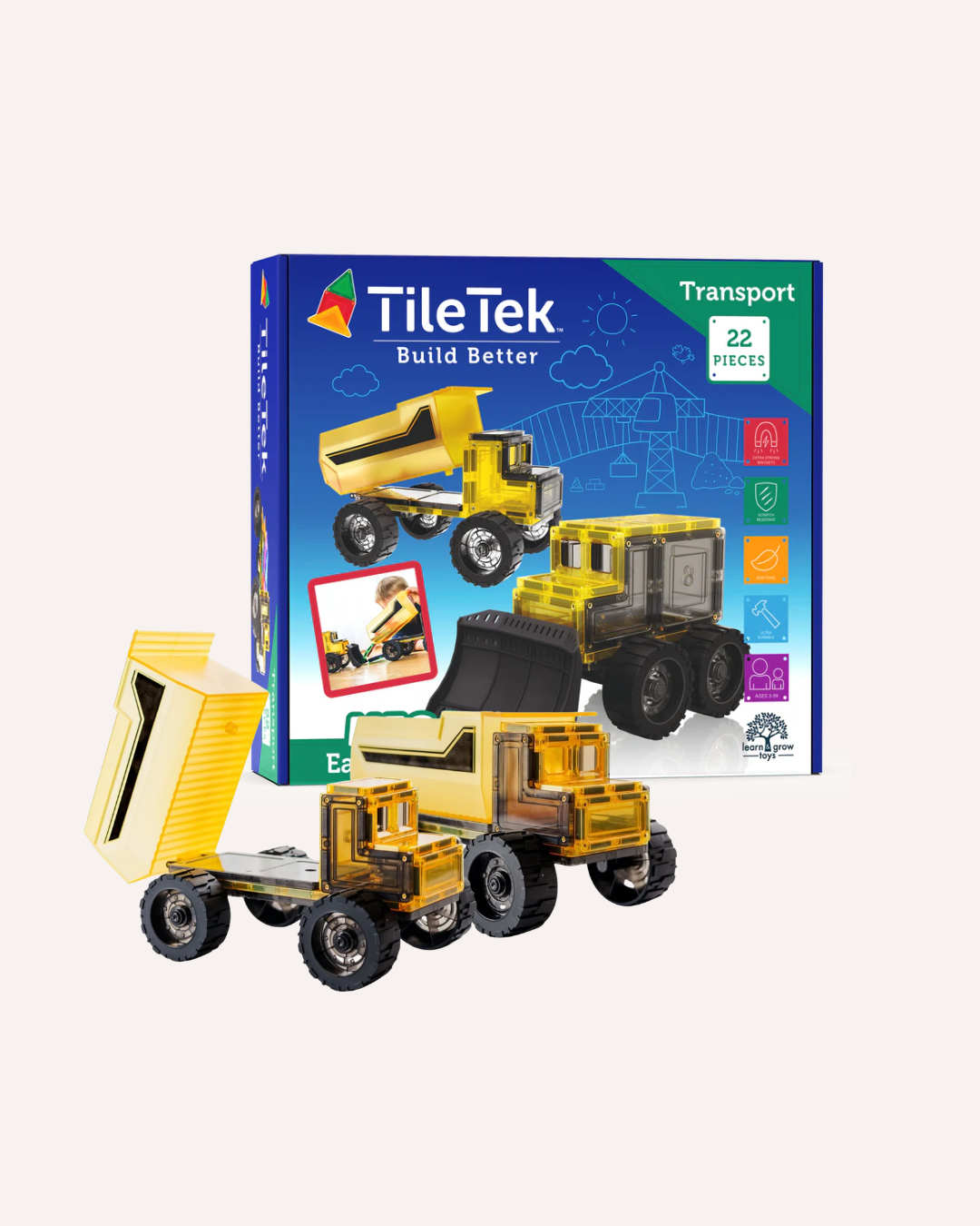 TILE TEK - MEGA EARTH MOVERS - 22 PIECES