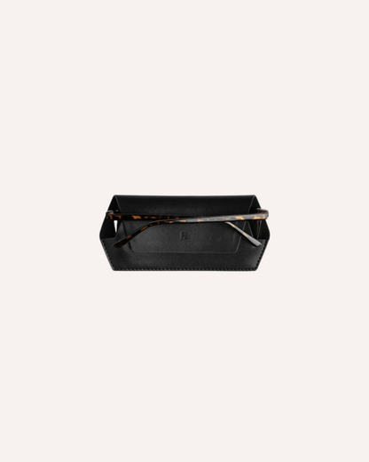 FOX AND LEO GLASSES CASE - BLACK