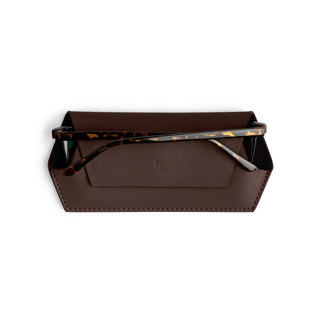 FOX AND LEO GLASSES CASE - CHOCOLATE