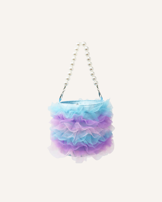 PINK POPPY - RUFFLE BAG - BLUE FAIRY