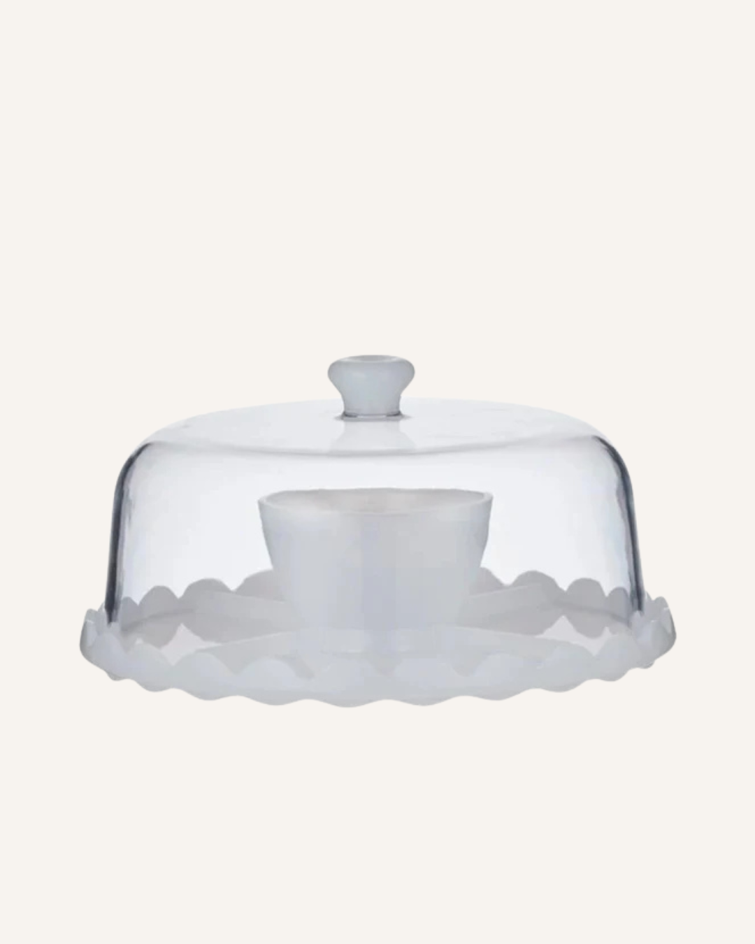 ASSEMBLE - CIBO ACRYLIC 2 IN 1 SERVING TRAY WITH DOME