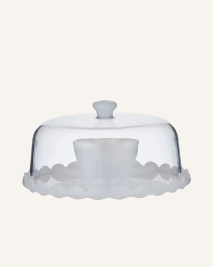 ASSEMBLE - CIBO ACRYLIC 2 IN 1 SERVING TRAY WITH DOME