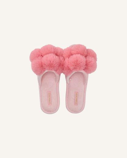 ANNABEL TRENDS - POM POM SLIPPERS - SHELL PINK