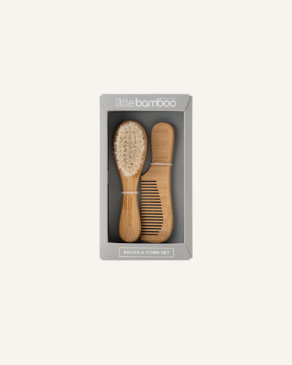 LITTLE BAMBOO - BRUSH & COMB SET