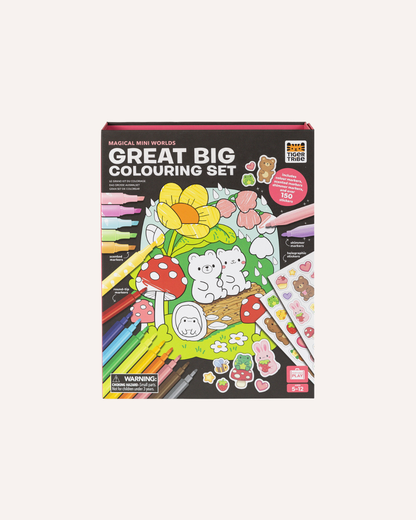 TIGERTRIBE - GREAT BIG COLOURING SET - MAGICAL MINI WORLDS