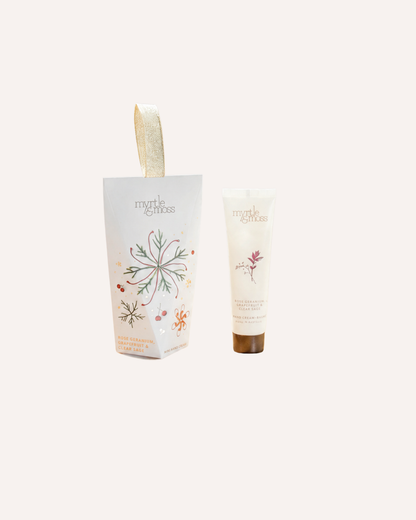 MYRTLE & MOSS CHRISTMAS ORNAMENT - ROSE GERANIUM GRAPEFRUIT & CLARY SAGE