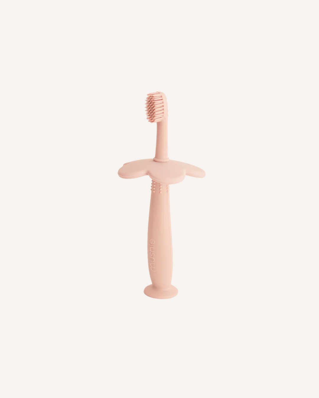 MUSHIE - SILICONE TRAINING TOOTHBRUSH - BLUSH