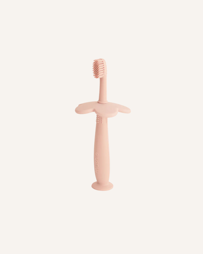 MUSHIE - SILICONE TRAINING TOOTHBRUSH - BLUSH