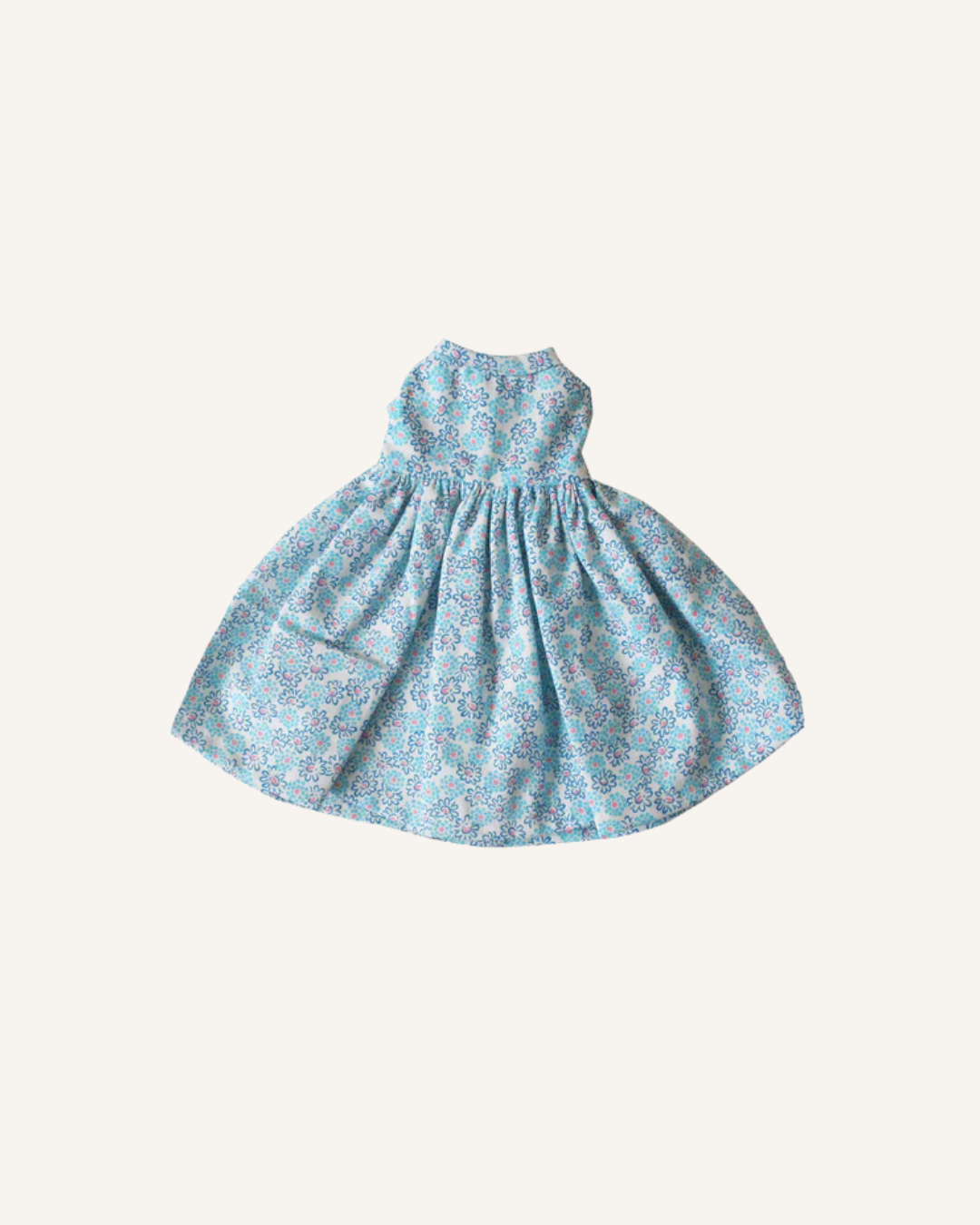 ALIMROSE LARGE DOLL DRESS - BLUE FLORAL