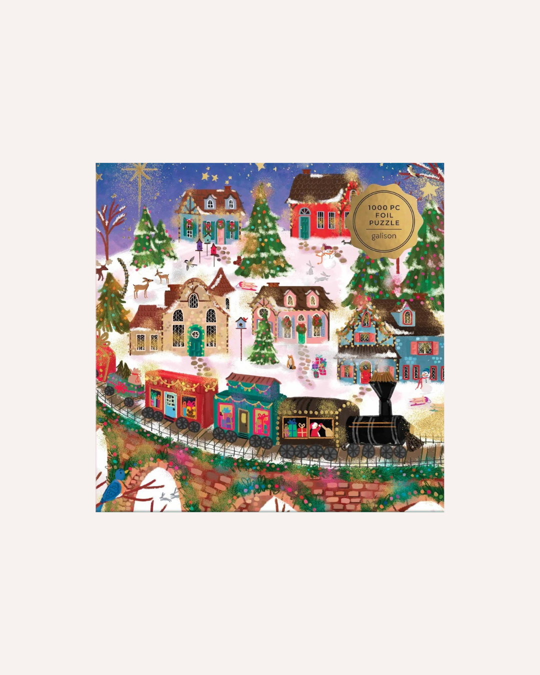 GALISON - 1000P FOIL PUZZLE - TWINKLETOWN EXPRESS