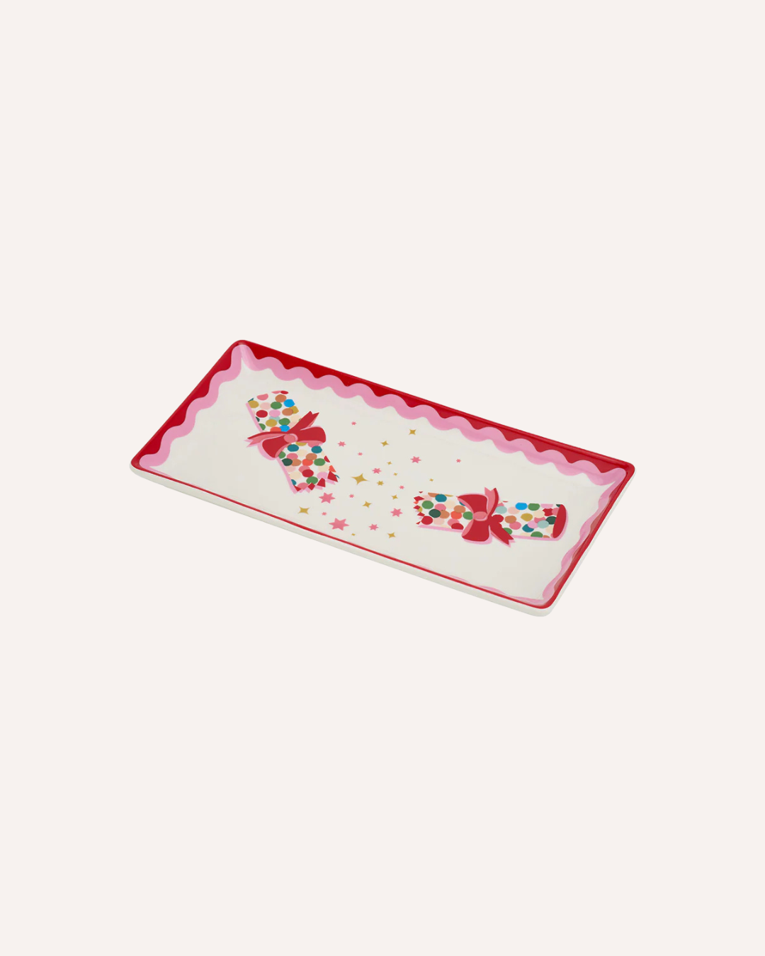 ANNABEL TRENDS - FESTIVE CERAMIC PLATE - BON BON