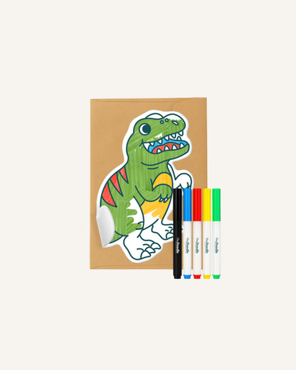 HEY DOODLE - FOREVER GREETING CARD - REX THE DINOSAUR