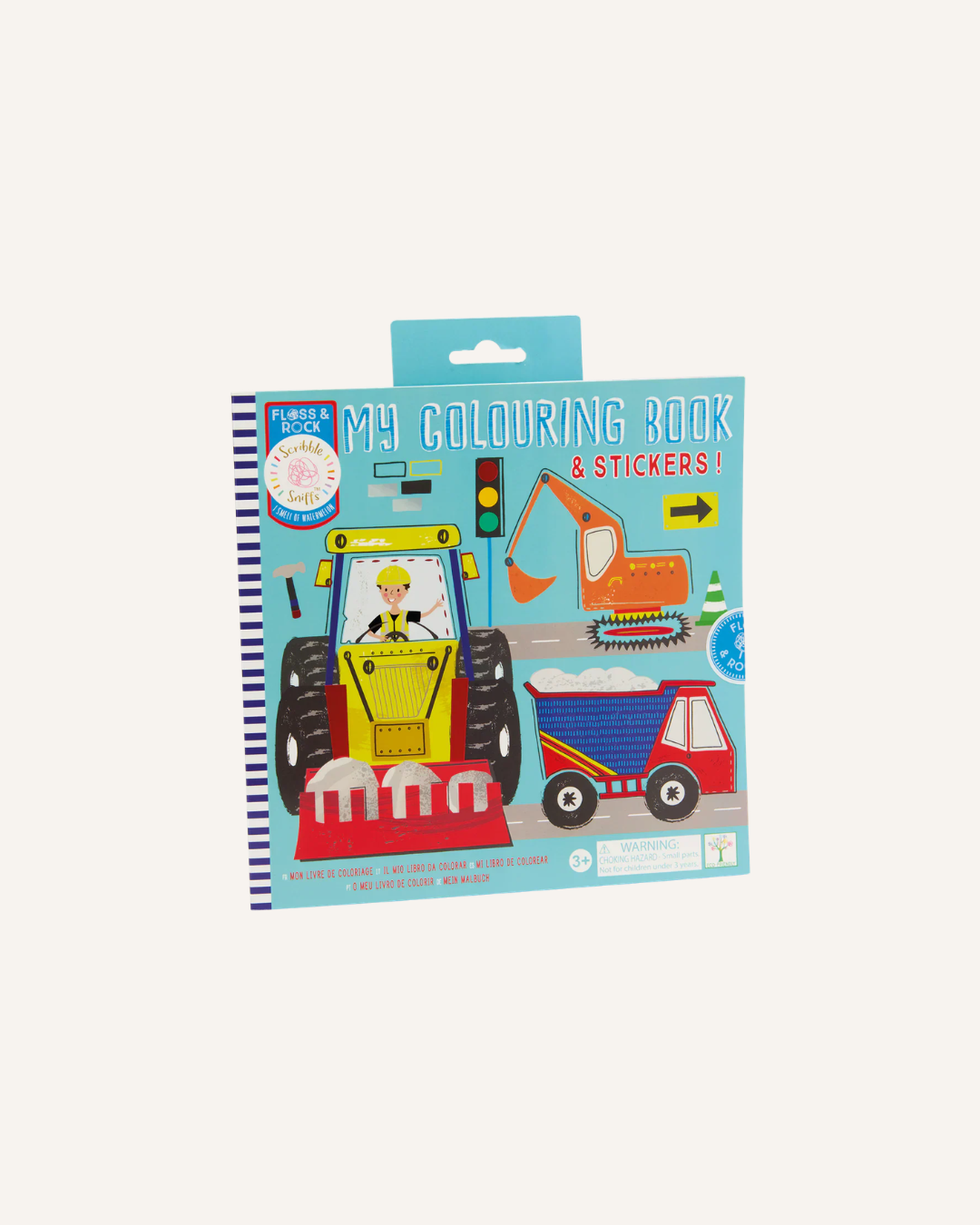 FLOSS & ROCK - MY STICKER & COLOURING BOOK - CONSTRUCTION