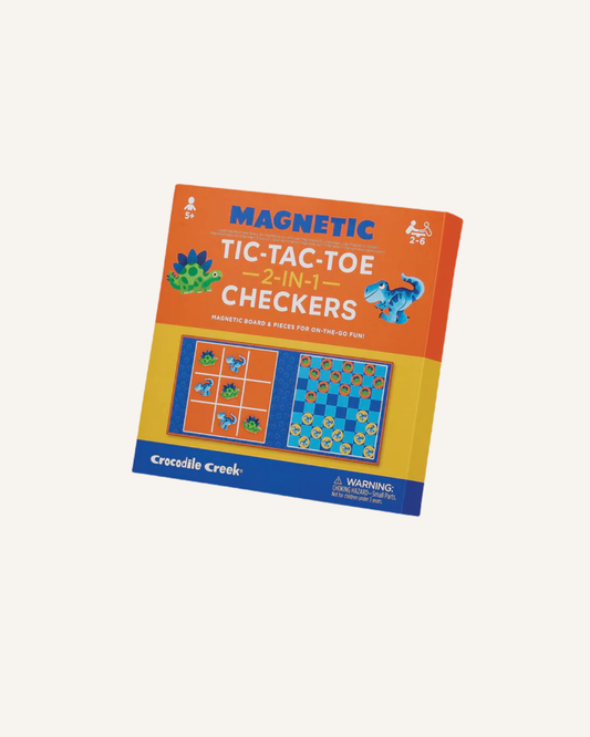 CROCODILE CREEK - MAGNETIC TIC TAC TOE & CHECKERS DINOSAURS