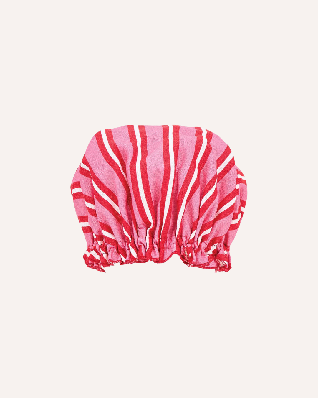 ANNABEL TRENDS - SHOWER CAP - RED & PINK STRIPE