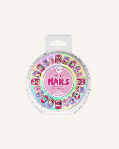 PINK POPPY - PRESS ON NAILS - SPARKLE POP