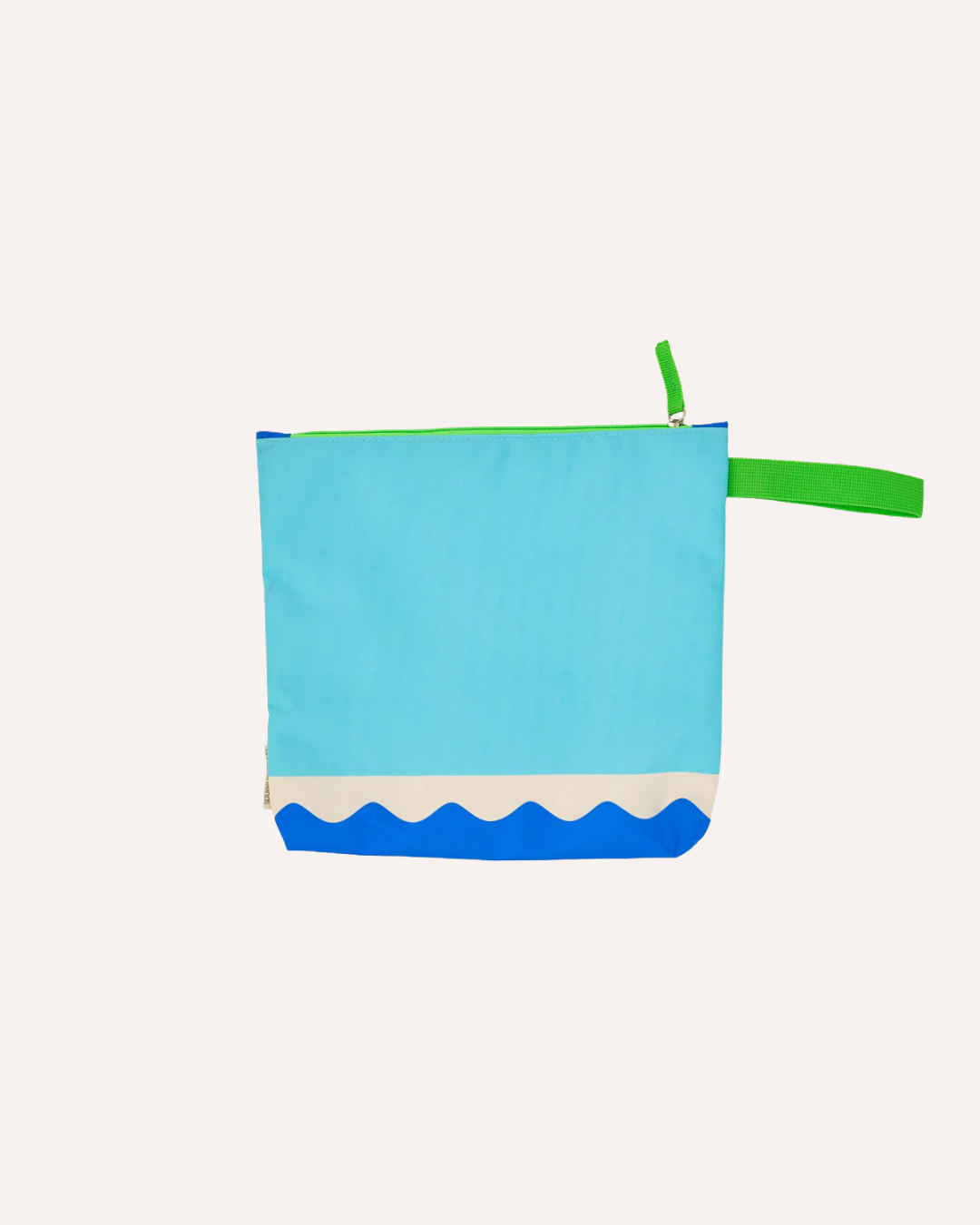 ANNABEL TRENDS - DOUBLE ZIP BEACH POUCH - BLUE