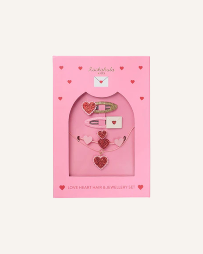 ROCKAHULA - LOVE HEARTS HAIR AND JEWELLERY SET