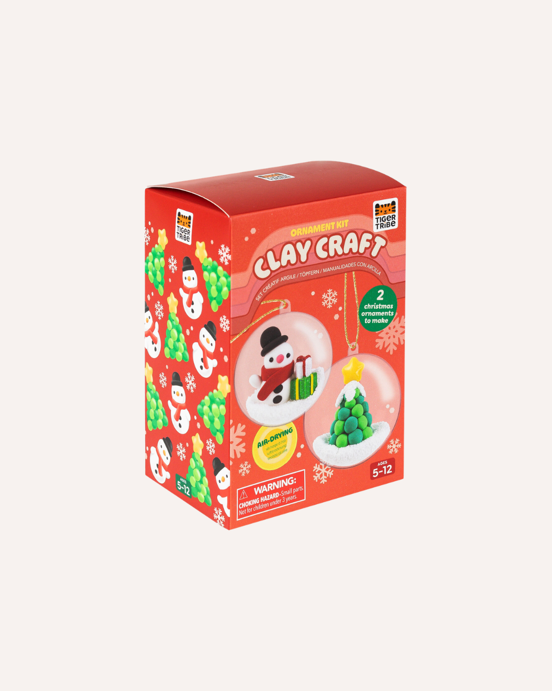 TIGERTRIBE - CLAY CRAFT - ORNAMENT KIT - SNOWMAN & TREE