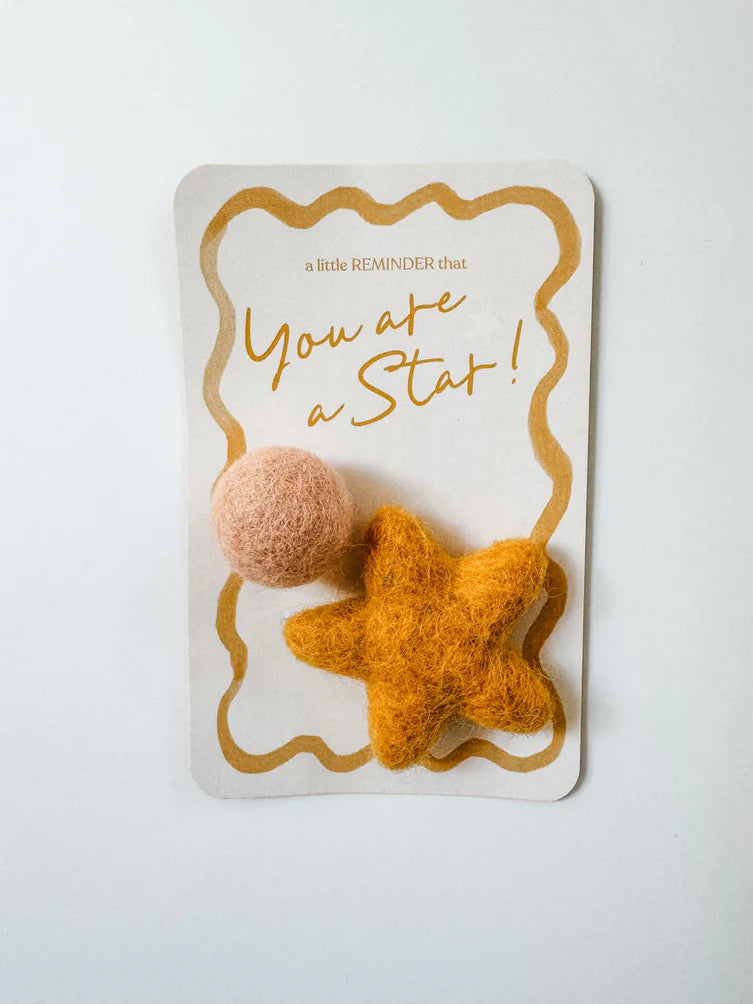 GROWME MELB - AFFIRMATION MAGNET - YOU ARE A STAR - PINK
