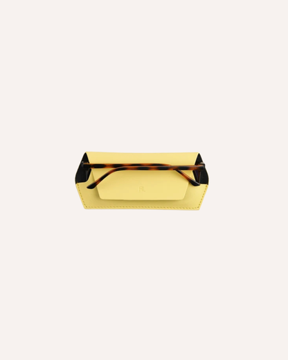 FOX AND LEO GLASSES CASE - YELLOW